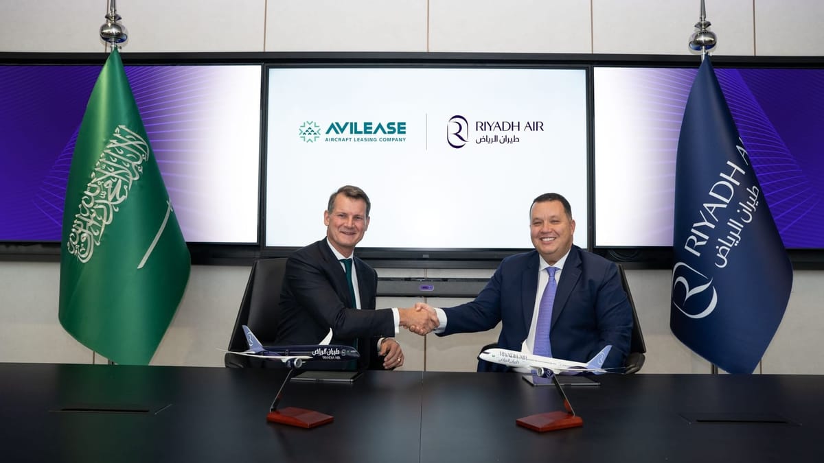 Riyadh Air launches flights to LHR, to lease one Boeing 787-9 from AviLease