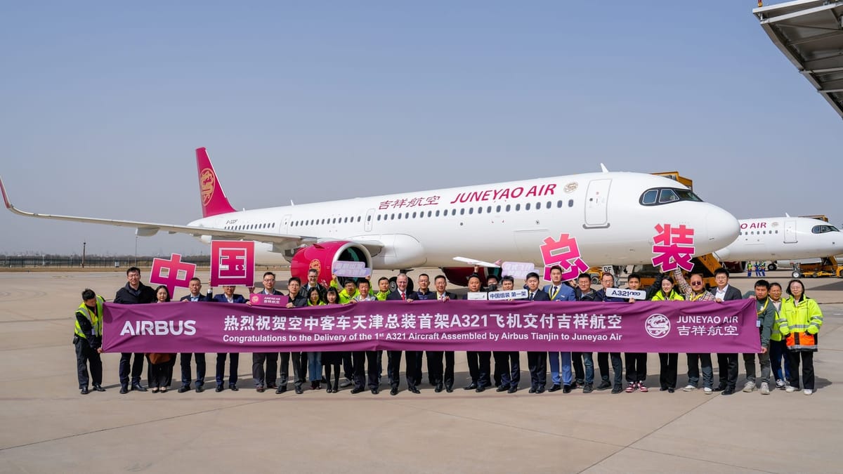 Airbus opens its second A320 FAL in China, second new FAL in a month