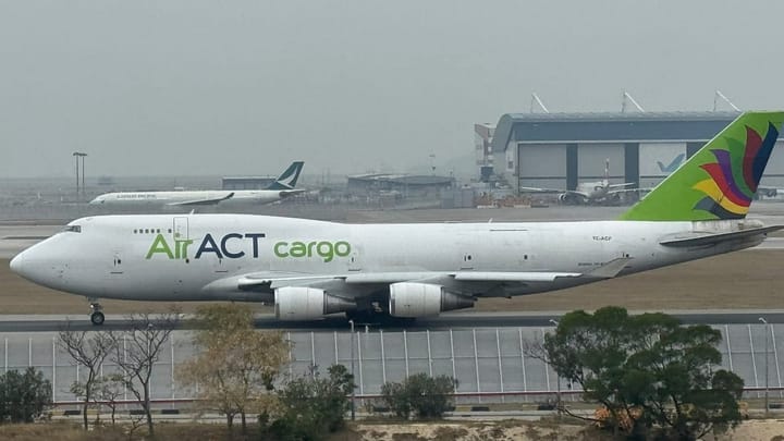ACT Airlines confirms flight crew is healthy following Boeing 747 runway excursion; two HKG ground workers fatally injured