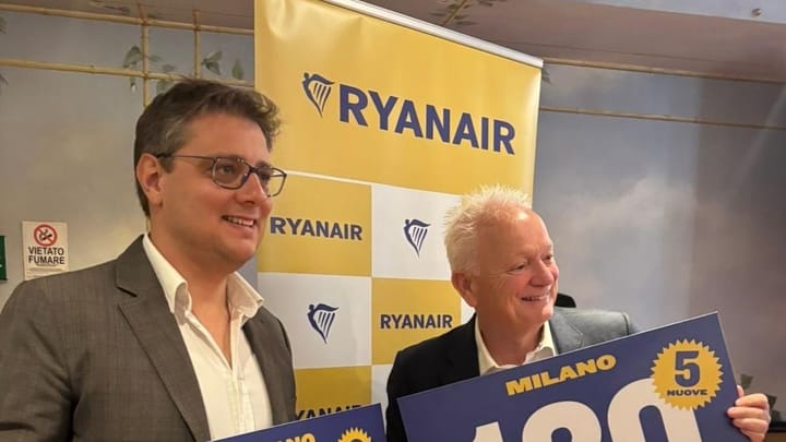 3 in 1 out: Ryanair adds three aircraft in Milan, pulls one out of Rome